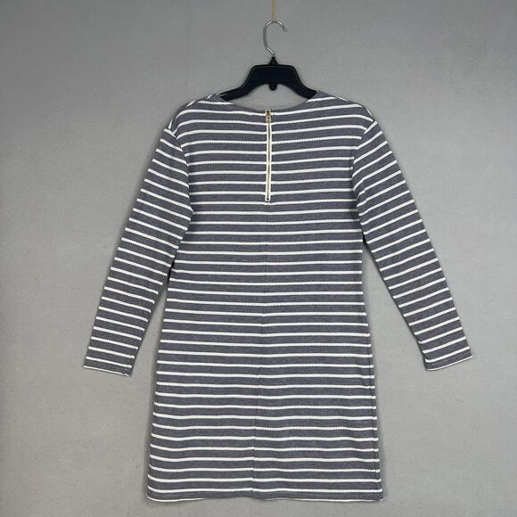 Sail to Sable Dress Womens Small Navy White Striped Coastal Nautical Preppy STS - Picture 6 of 13